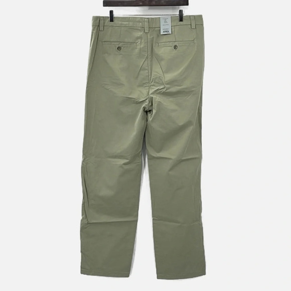 Amendi Gunnar in Green Organic Cotton Pleat Front Button Fly Pants - NEW Size 34 - Picture 3 of 12